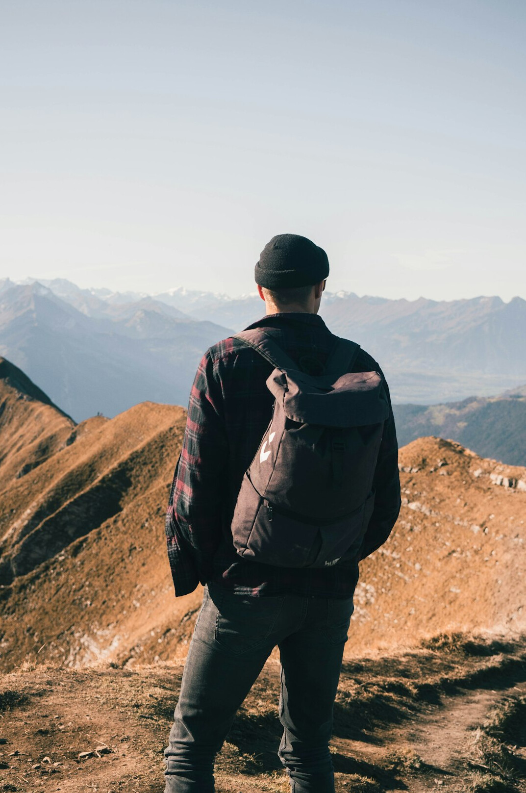 swiss mountain hiking trail